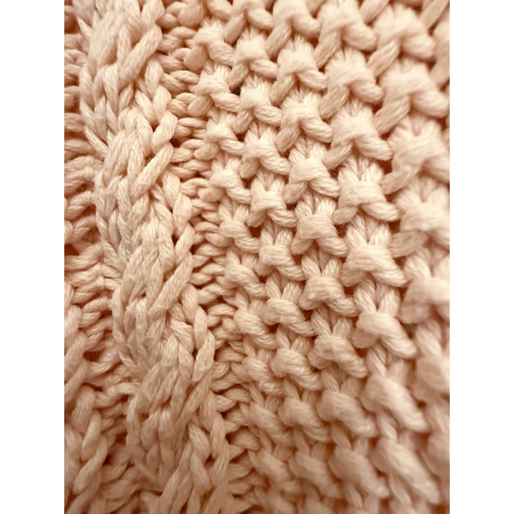 Women's VENUS Pink Cable Knit Sleeveless Crew Neck Sweater S - Picture 8 of 14